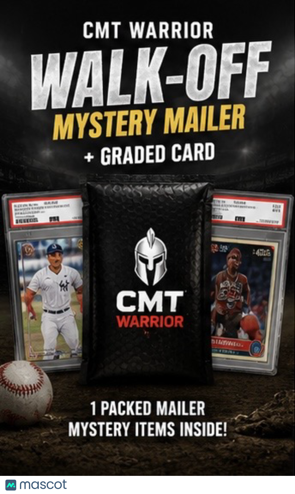 CMT Warrior Walk-Off Mystery Mailer + Graded Card